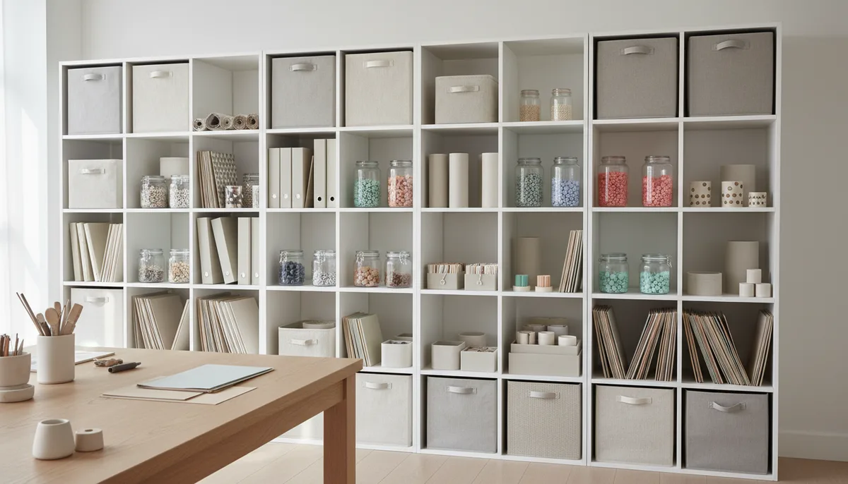 Meuble rangement loisirs créatifs : guide pour organiser votre atelier